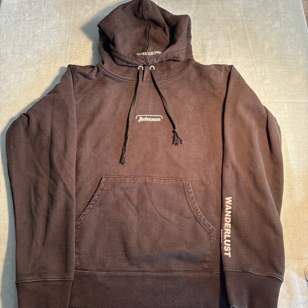 Andersson Bell Scandinavia Brown Wanderlust World Tour Graphic Hoodie Small